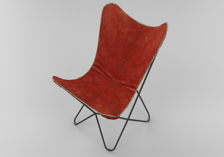 Poltronas y Sofás 3D - Sillón Butterfly Suede – Kare –...