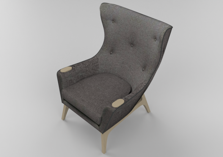 Sofás 3D - Poltrona Chillax Grigio - Kare – 82093 - ACCA...