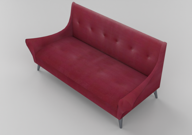3D Sessel und Sofas - Sofa Sweets 3-Sitzer - Kare – 82089 -...