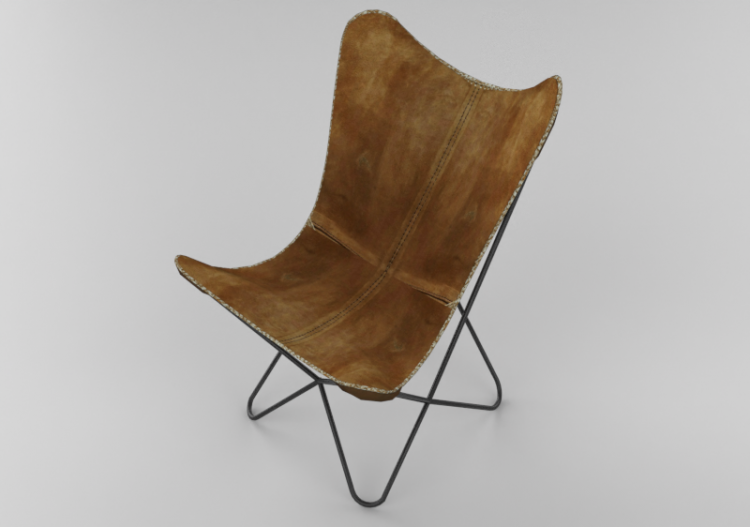 Poltronas y Sofás 3D - Sillón Butterfly Suede – Kare –...
