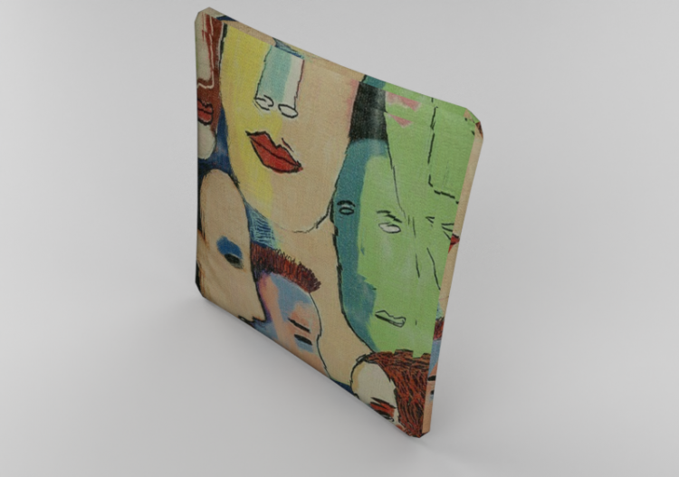3D Zubehör - Kissen Art Faces 45x45cm - Kare – 64669C -...