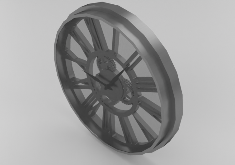 3D Clocks - Wall clock Factory Visible – Kare - 30581 -...
