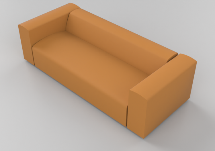 Sofás 3D - Two seater leather sofa - Junlio Marelli –...