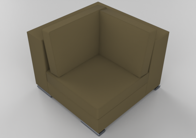 Poltronas y Sofás 3D - Sofá componible de piel - Giulio...