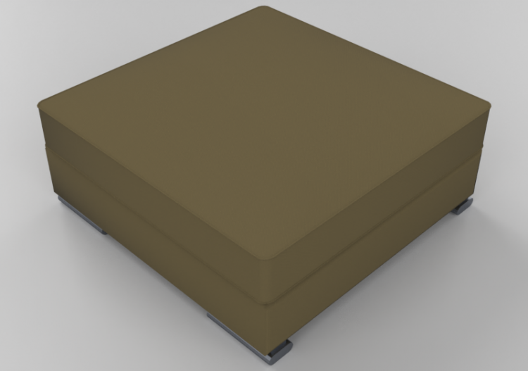3D Sessel und Sofas - Sofa Pouf modular aus Leder - Giulio...