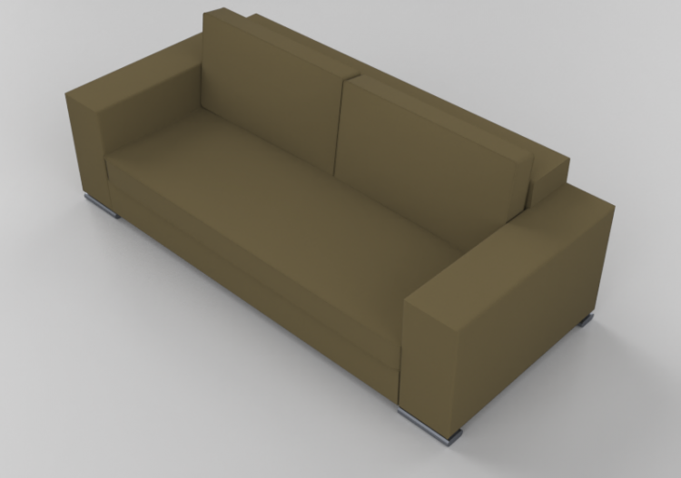 3D Sessel und Sofas - Ledersofa Zweisitzer - Giulio Marelli...