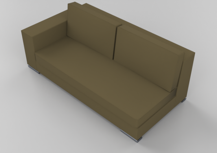 Divans 3D - Canapé composable en cuir- Giulio Marelli –...