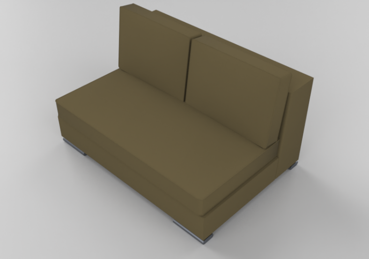 Poltronas y Sofás 3D - Sofá componible de piel - Giulio...