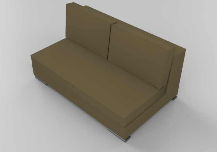 Sofás 3D - Modular upholstered leather sofa - Junlio...