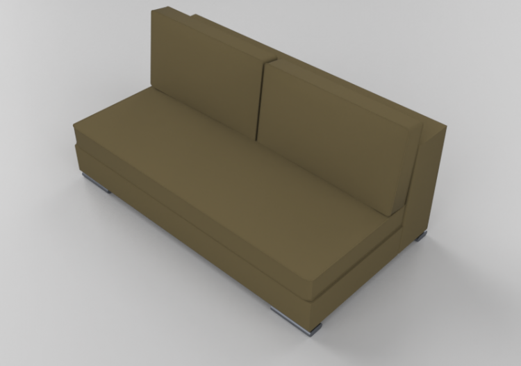 Sofás 3D - Modular upholstered leather sofa - Junlio...