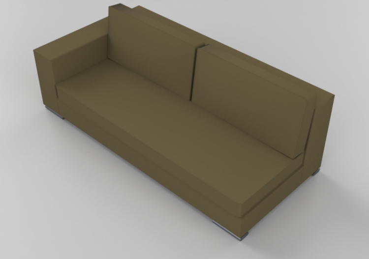 Poltronas y Sofás 3D - Sofá componible de piel - Giulio...