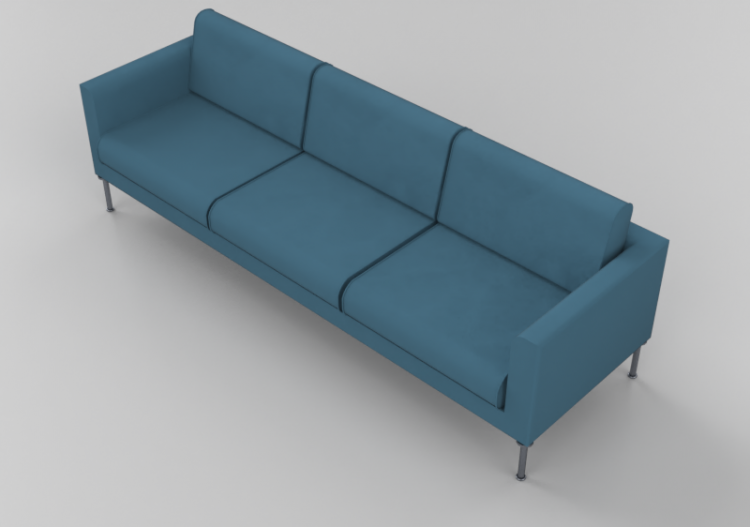 Sofás 3D - Leather sofa - Junlio Marelli – Cubic 9CX205 -...