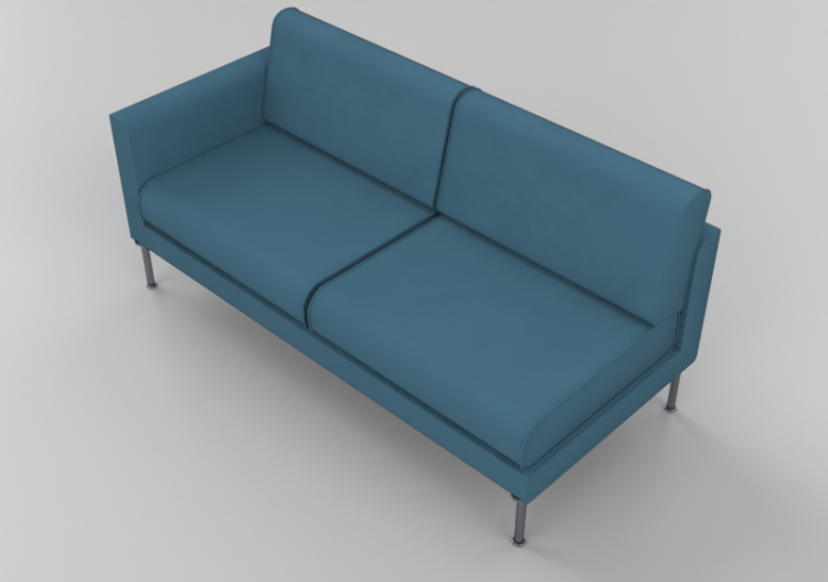 Poltronas y Sofás 3D - Sofá componible de piel - Giulio...