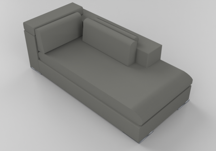 Chairs and Sofas 3D - Leather modular Sofa - Giulio Marelli...