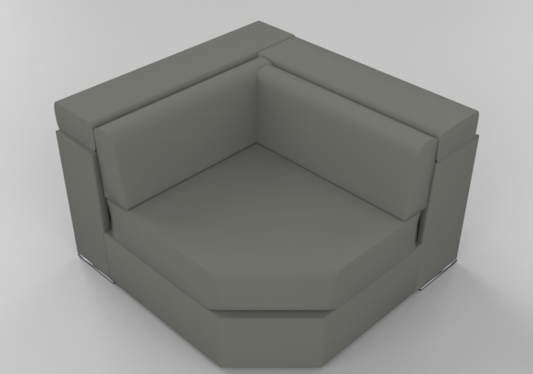 Divans 3D - Canapé composable en cuir - Giulio Marelli –...