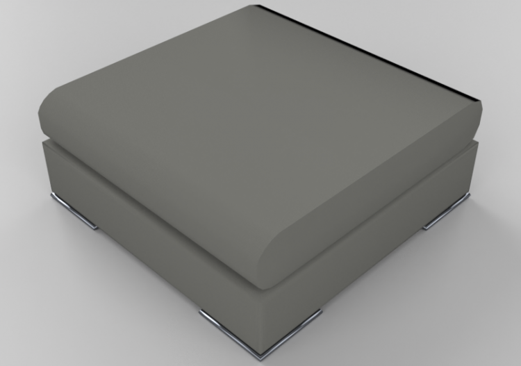 3D Sessel und Sofas - Sofa Pouf modular aus Leder - Giulio...
