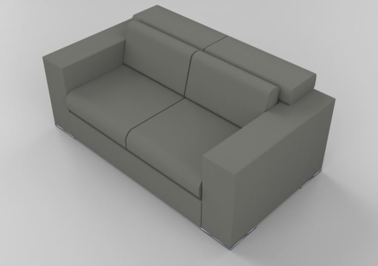 3D Sessel und Sofas - Ledersofa 2-Sitzer - Giulio Marelli –...