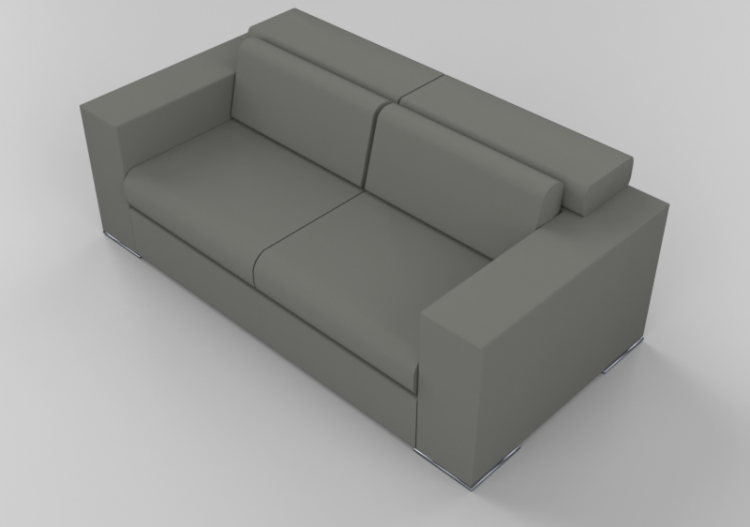 3D Sessel und Sofas - Ledersofa 2-Sitzer - Giulio Marelli –...