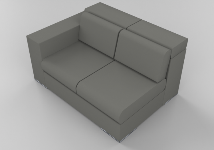 Divans 3D - Canapé composable en cuir - Giulio Marelli –...