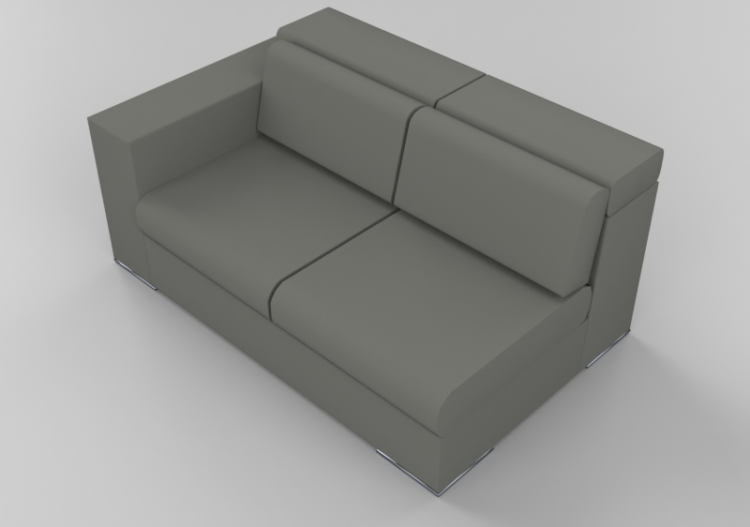 Chairs and Sofas 3D - Leather modular Sofa - Giulio Marelli...