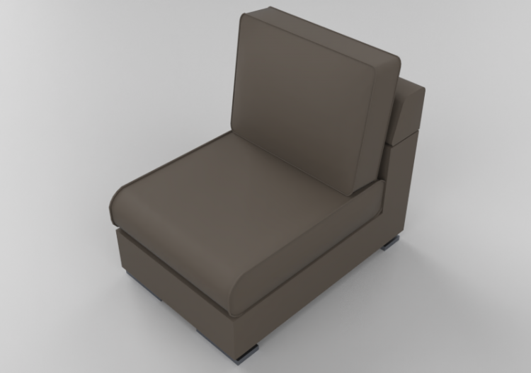 Chairs and Sofas 3D - Leather modular Sofa - Giulio Marelli...