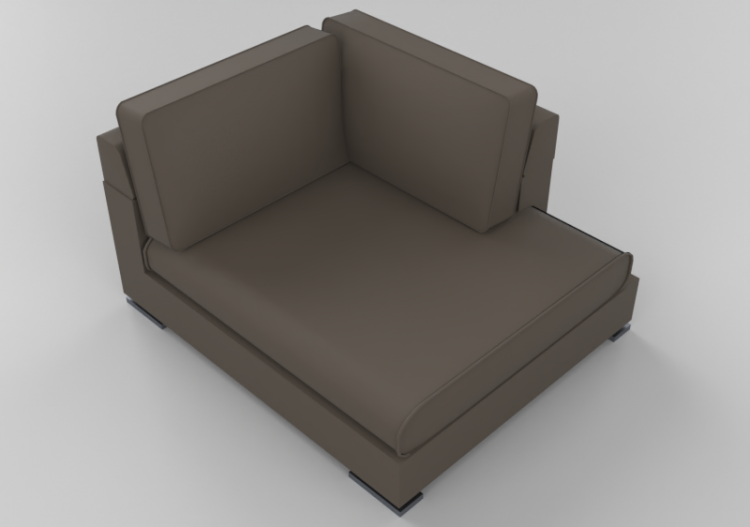Chairs and Sofas 3D - Leather modular Sofa - Giulio Marelli...