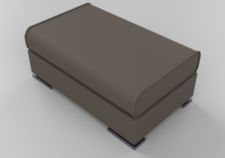 Divans 3D - Canapé pouf composable en cuir - Giulio Marelli...