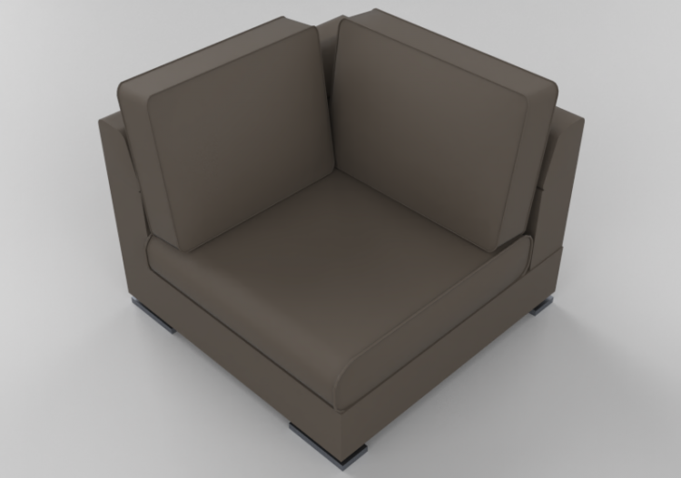 Divans 3D - Canapé composable en cuir - Giulio Marelli –...