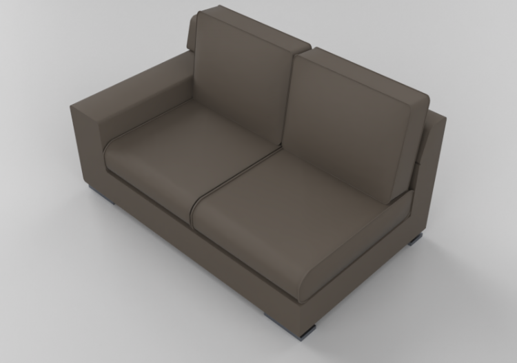 Chairs and Sofas 3D - Leather modular Sofa - Giulio Marelli...