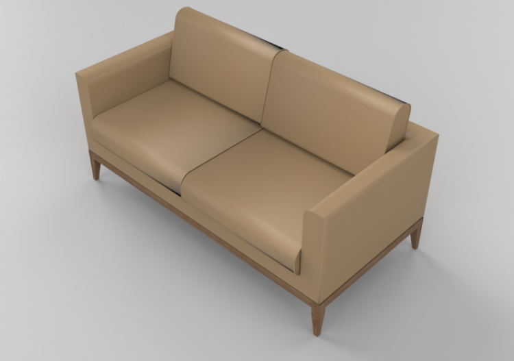 3D Sessel und Sofas - Ledersofa 2-Sitzer - Giulio Marelli –...