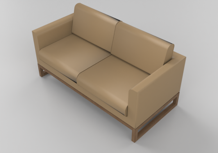 3D Sessel und Sofas - Ledersofa 2-Sitzer - Giulio Marelli –...