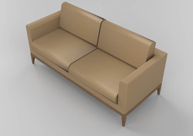 3D Sessel und Sofas - Ledersofa 2-Sitzer - Giulio Marelli –...
