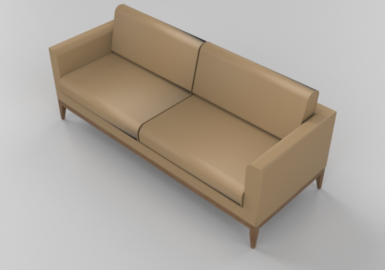 3D Sessel und Sofas - Ledersofa 2-Sitzer - Giulio Marelli –...