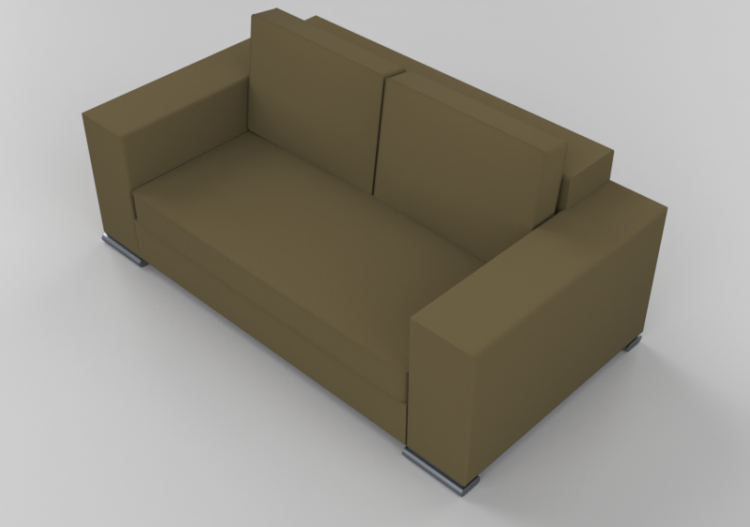 Sofás 3D - Two seater leather sofa - Junlio Marelli – Park...