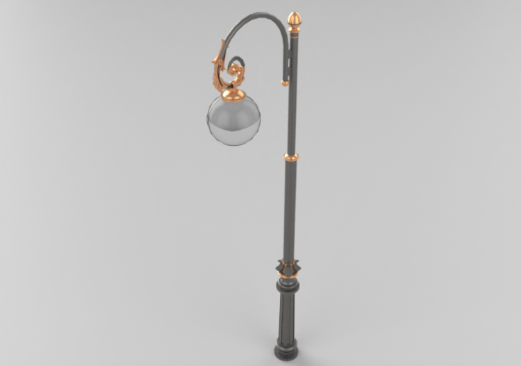 Farolas de calle 3D - Farola de una luz - Hobbyka - А-10 -...