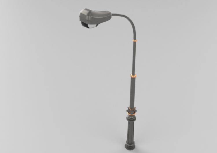 Lampioni stradali 3D - Lampione con una lampada - Hobbyka -...