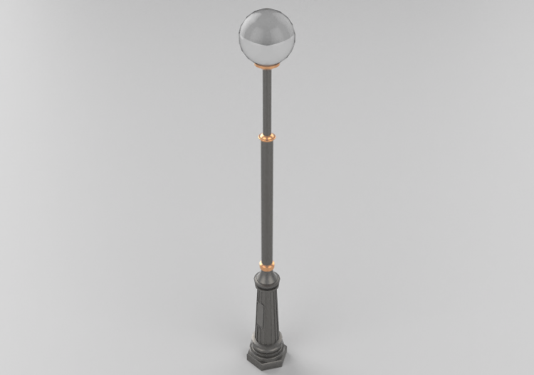Farolas de calle 3D - Farola de una luz - Hobbyka - L-03 -...