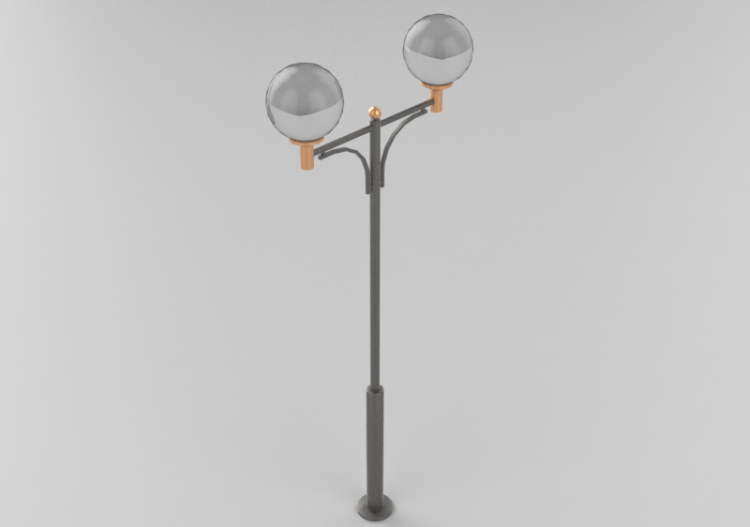 3D Straßenlanternen - Laterne mit zwei Lampen - Hobbyka -...