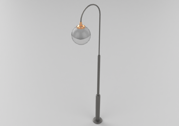3D Straßenlanternen - Laterne mit einer Lampe - Hobbyka -...