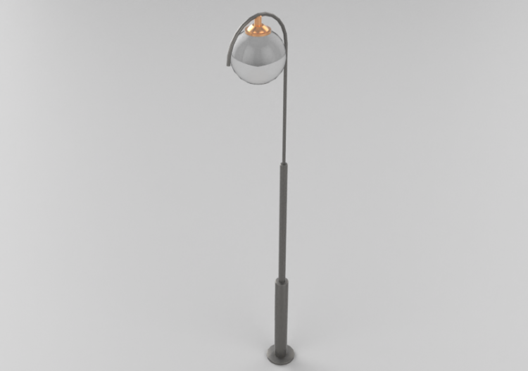 Réverbères routiers 3D - Réverbère avec une lampe - Hobbyka...