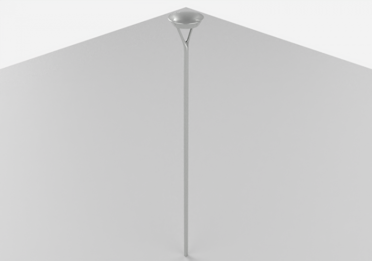 3D Street Lights - High Pole Street Light - 5m - iGuzzini -...