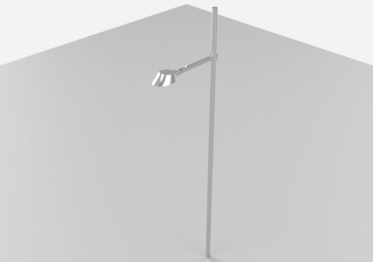 Lampioni stradali 3D - Lampione su palo alto 6m - iGuzzini...