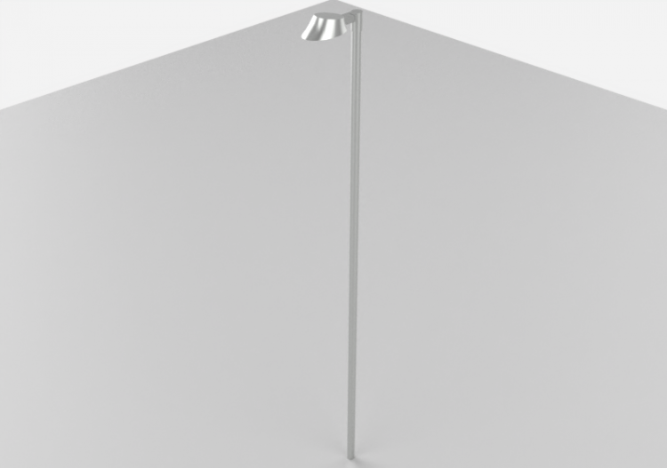 3D Street Lights - High Pole Street Light - 6m - iGuzzini -...