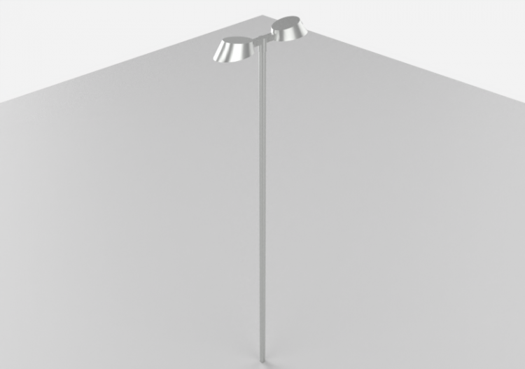 Farolas de calle 3D - Farola sobre poste alto 6m - iGuzzini...