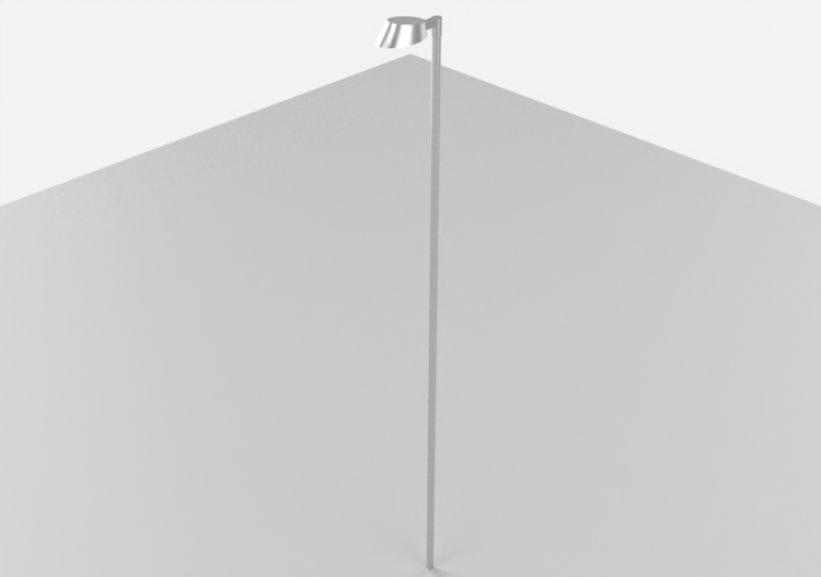 3D Street Lights - High Pole Street Light - 8m - iGuzzini -...