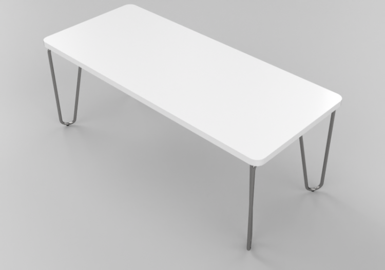 3D Tables - Rectangular Table Bla Station – Clip L41 - ACCA...