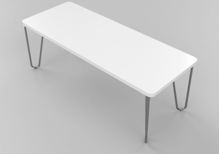 3D Tables - Rectangular Table Bla Station – Clip L41 - ACCA...