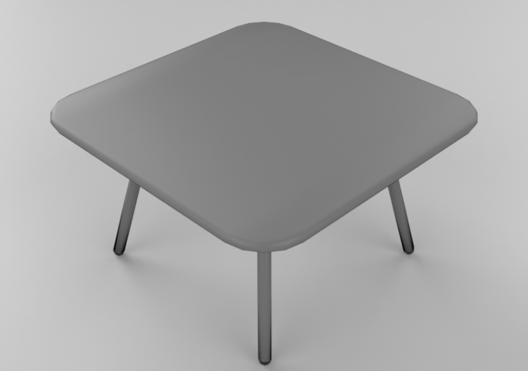 3D Tables - Square Table - Bla Station – Kaffe L11 - ACCA...