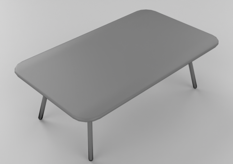 Mesas 3D - Mesa retangular Bla Station – Kaffe L11 - ACCA...