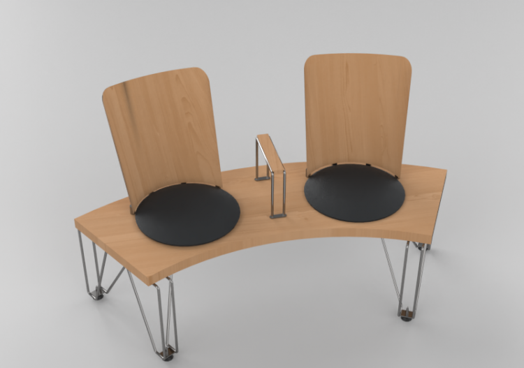 Sedie 3D - Sedia ad angolo - Bla Station – Gate GR20 - ACCA...